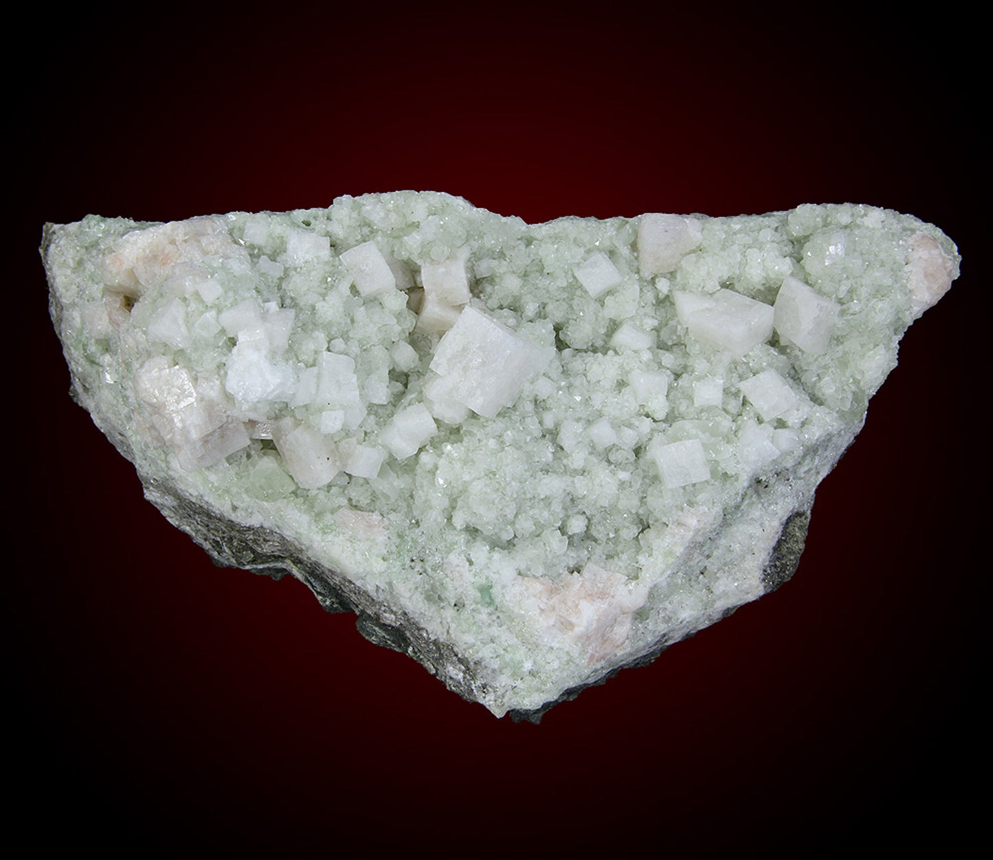 Chabazite on Prehnite