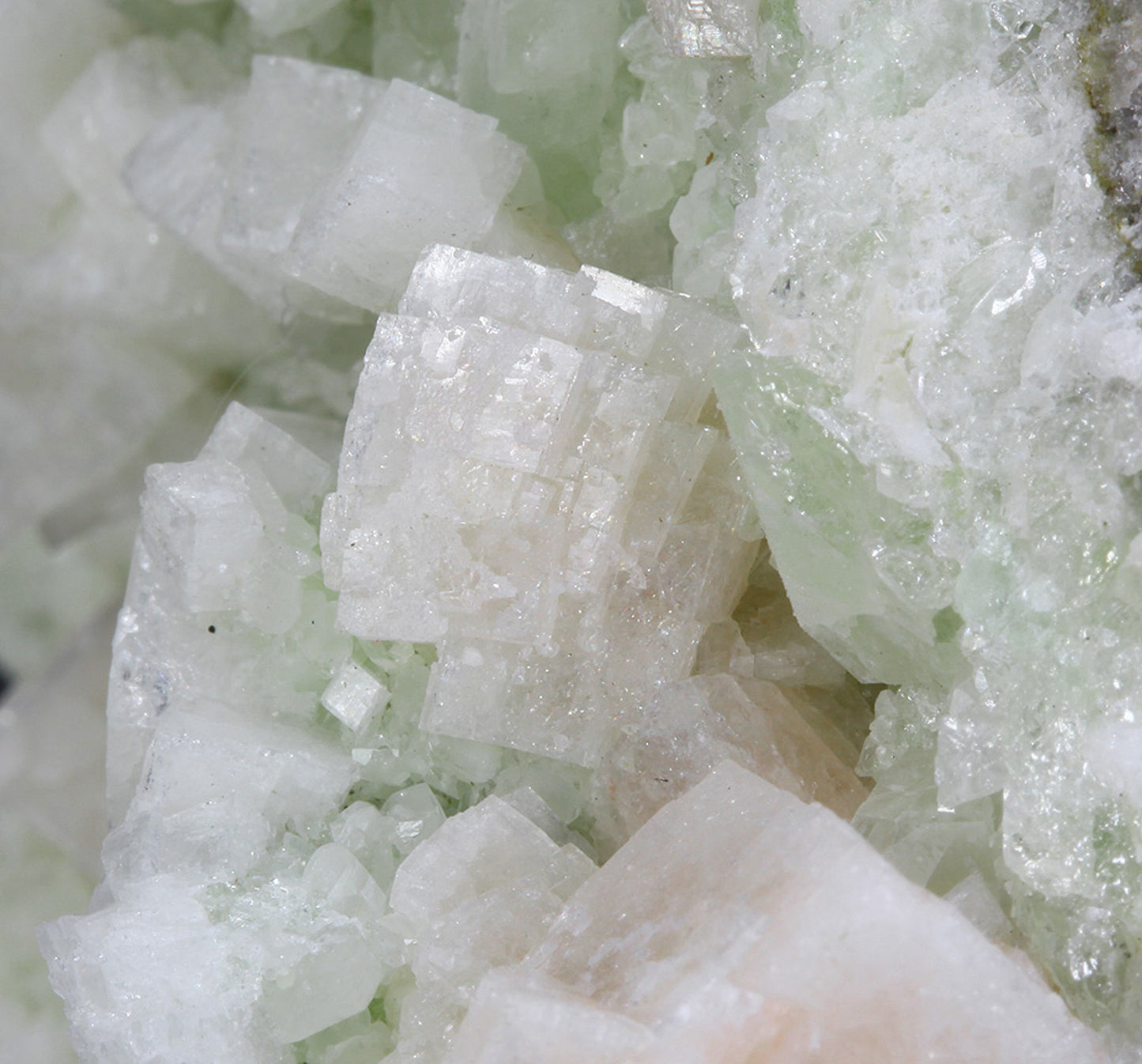 Chabazite on Prehnite