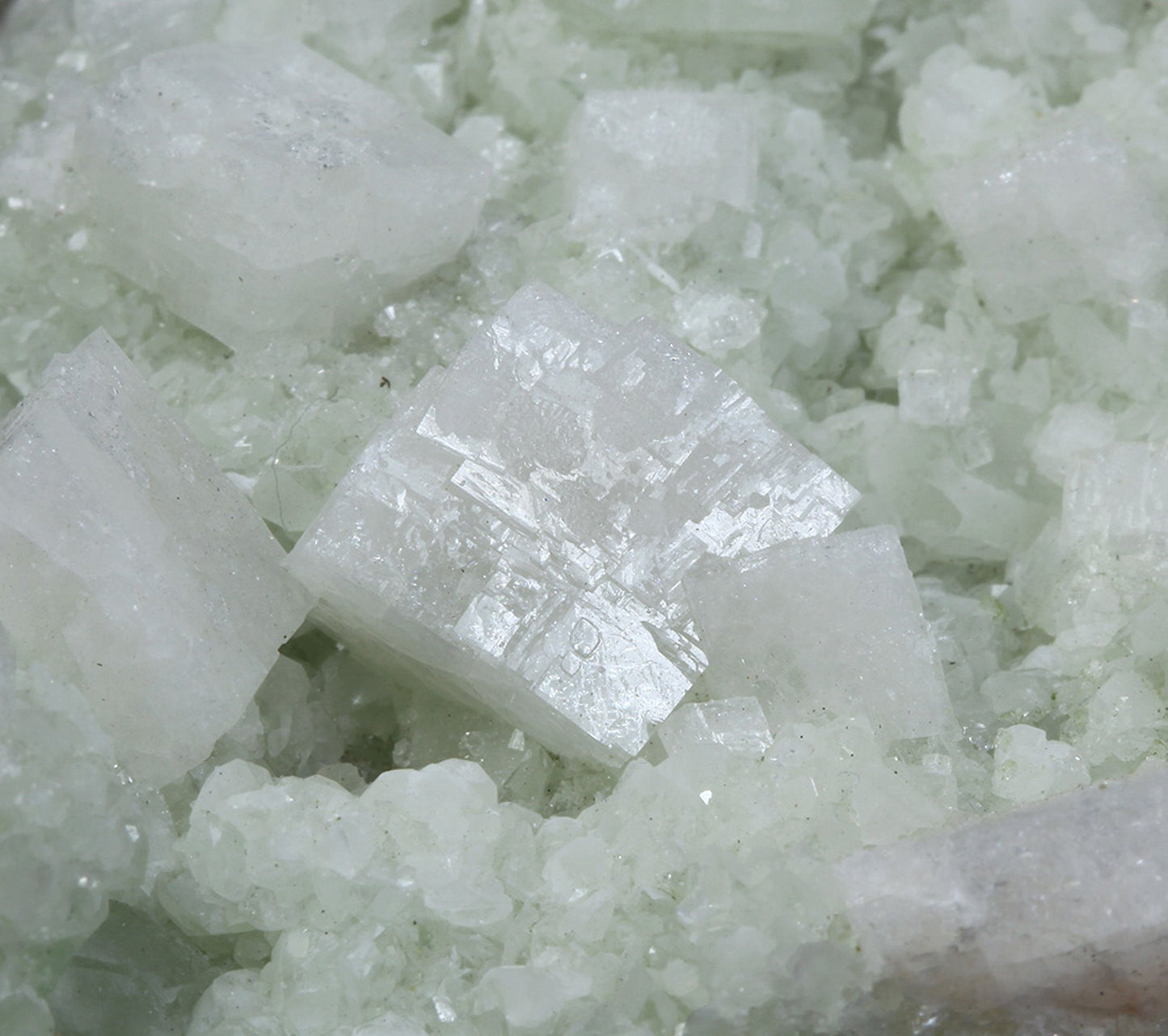 Chabazite on Prehnite