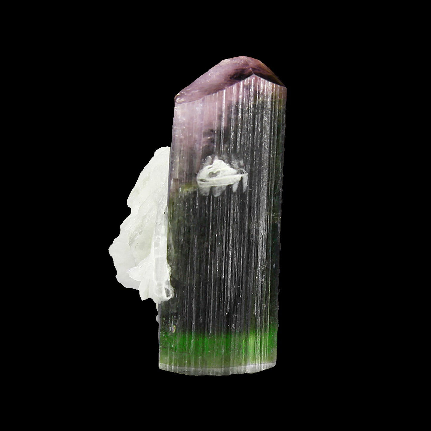 Tourmaline with Albite
(doubly terminated)