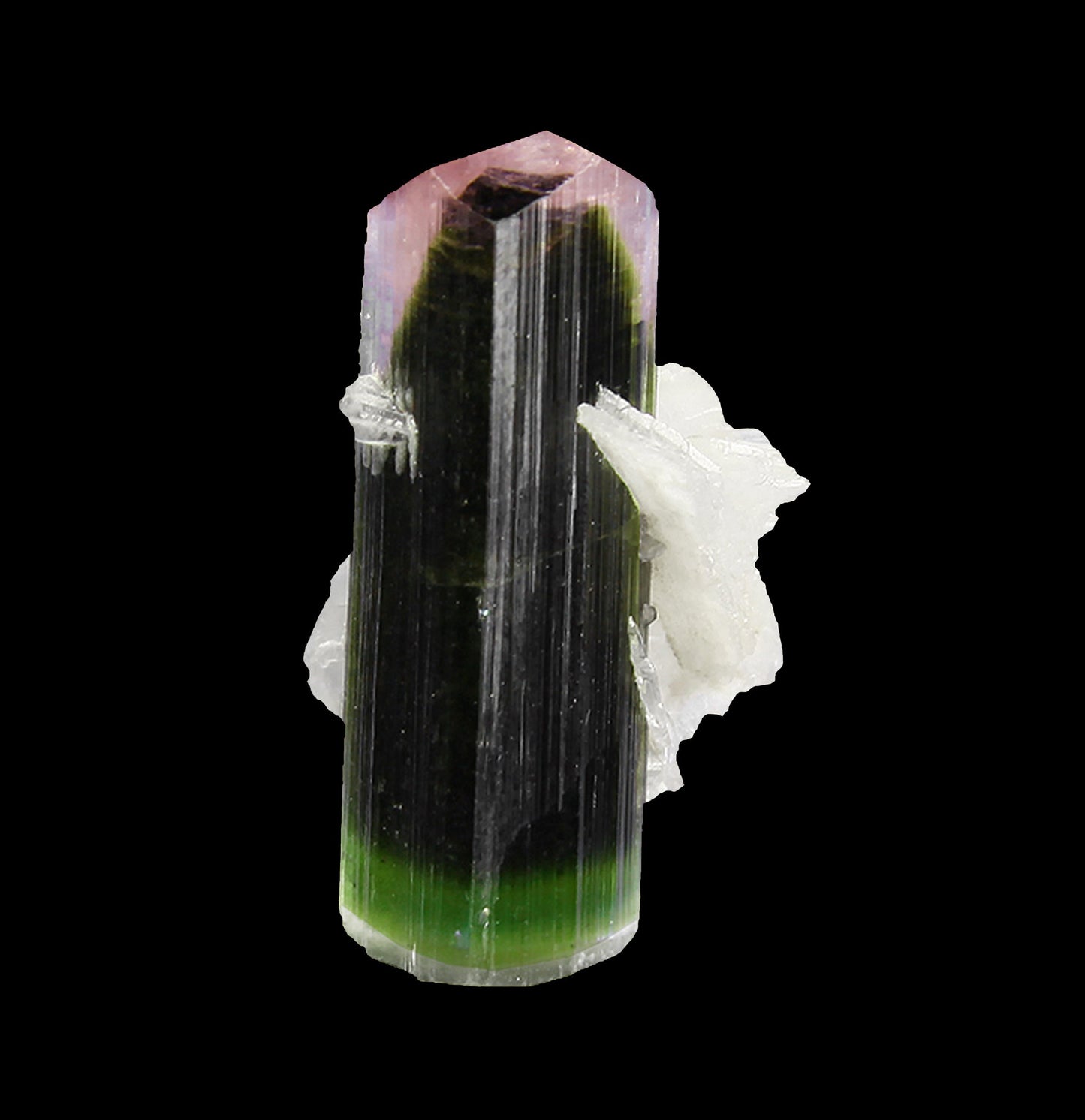 Tourmaline with Albite
(doubly terminated)
