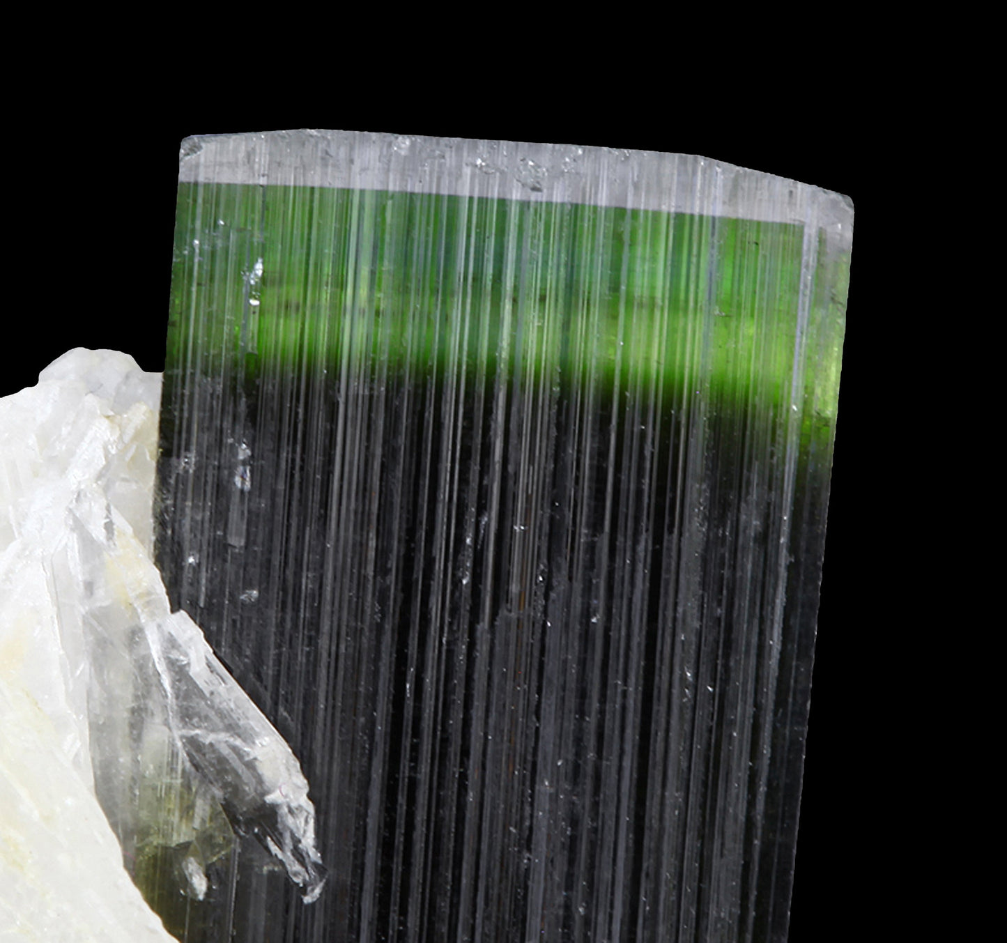 Tourmaline with Albite
(doubly terminated)