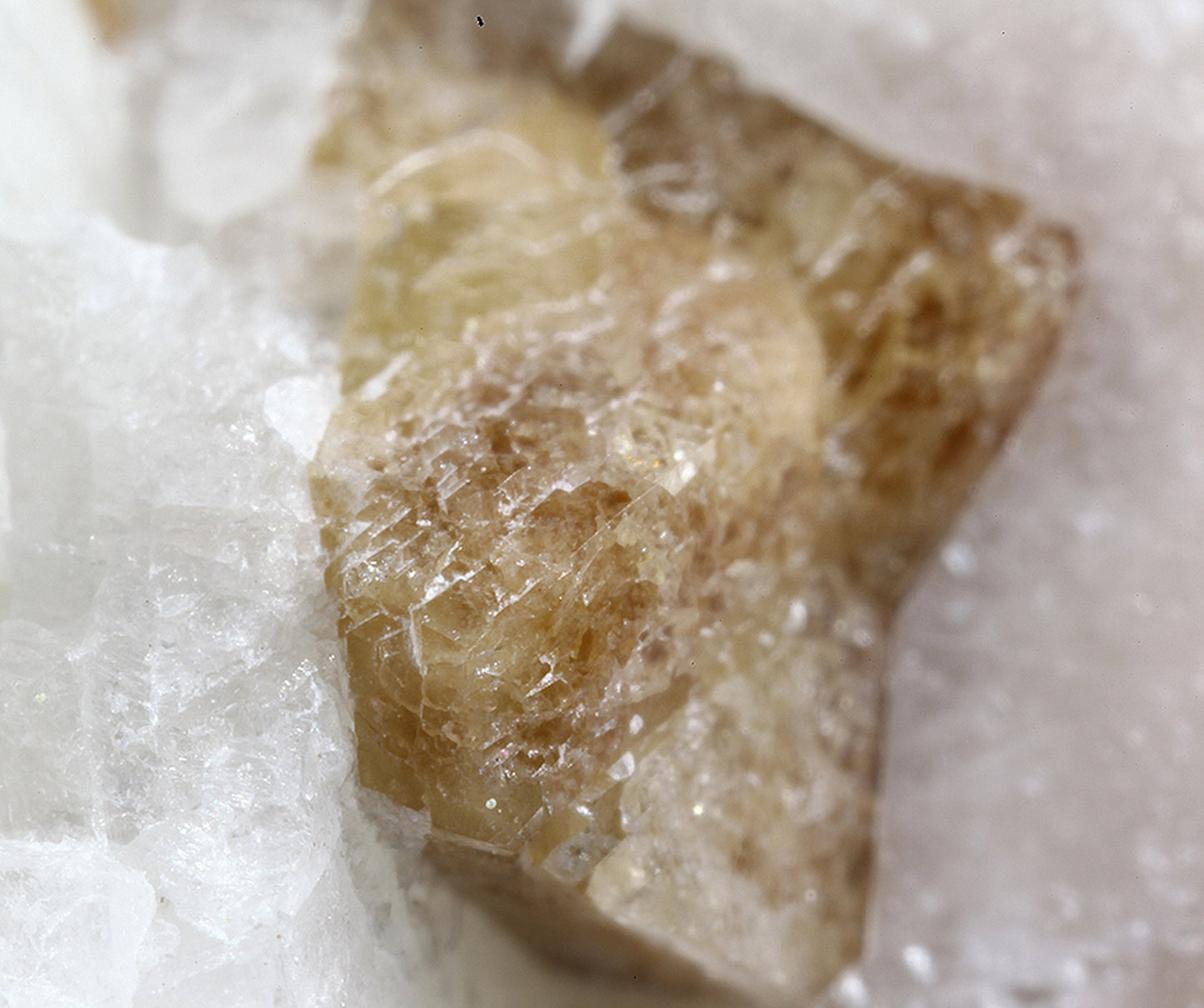 Spodumene (var: Kunzite) with Tourmaline and Microlite on Microcline