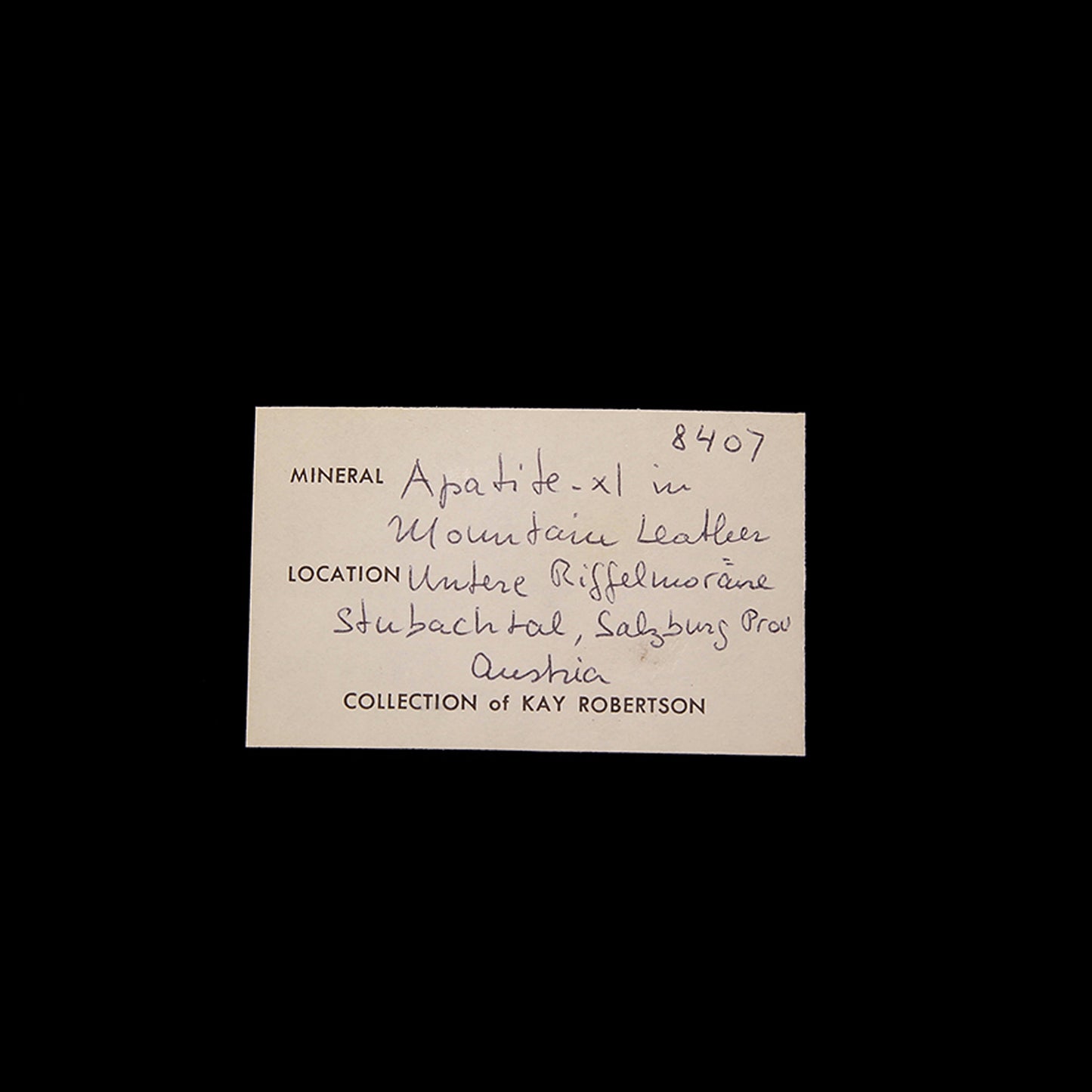 Fluorapatite on "Mountain Leather"