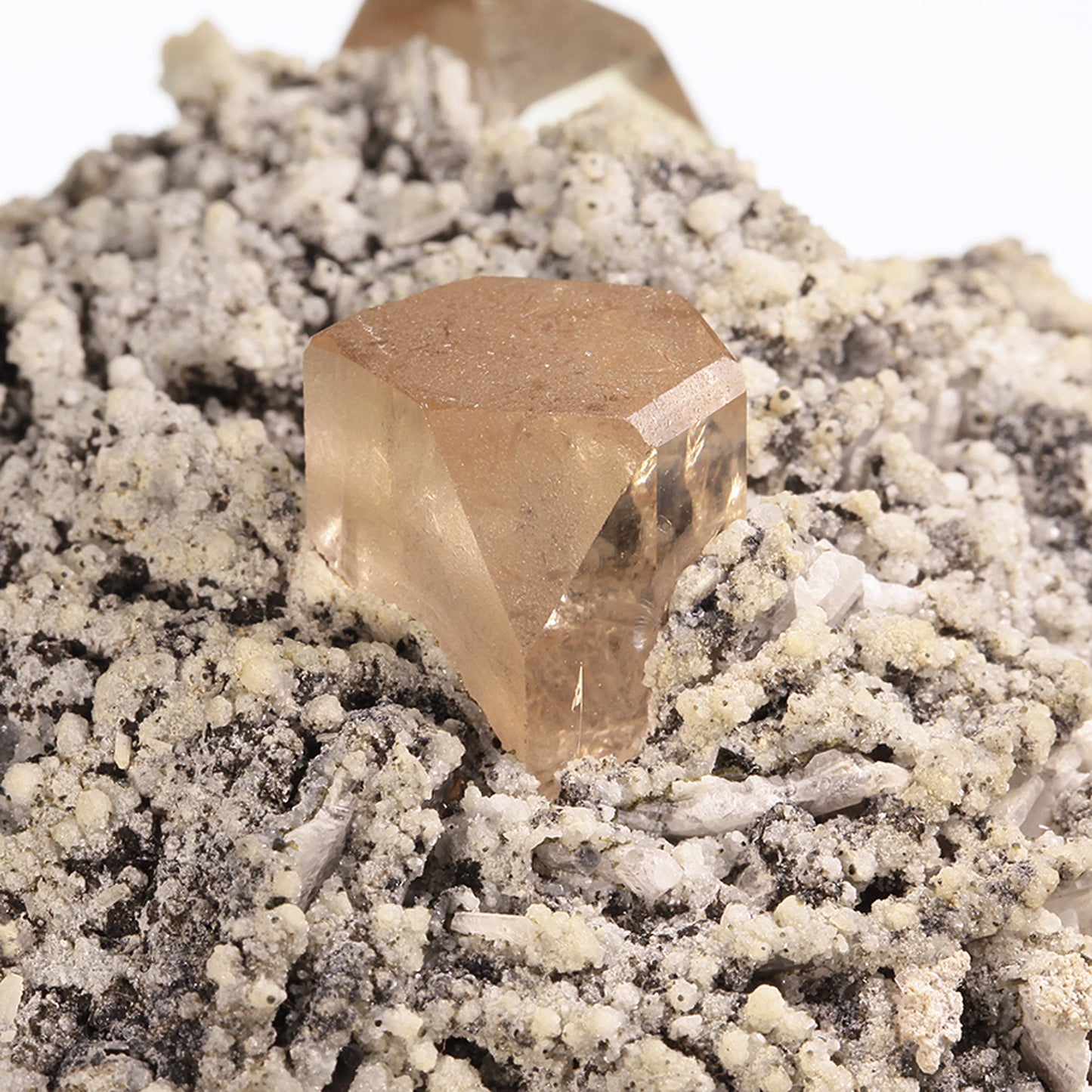 Topaz on Albite with Muscovite