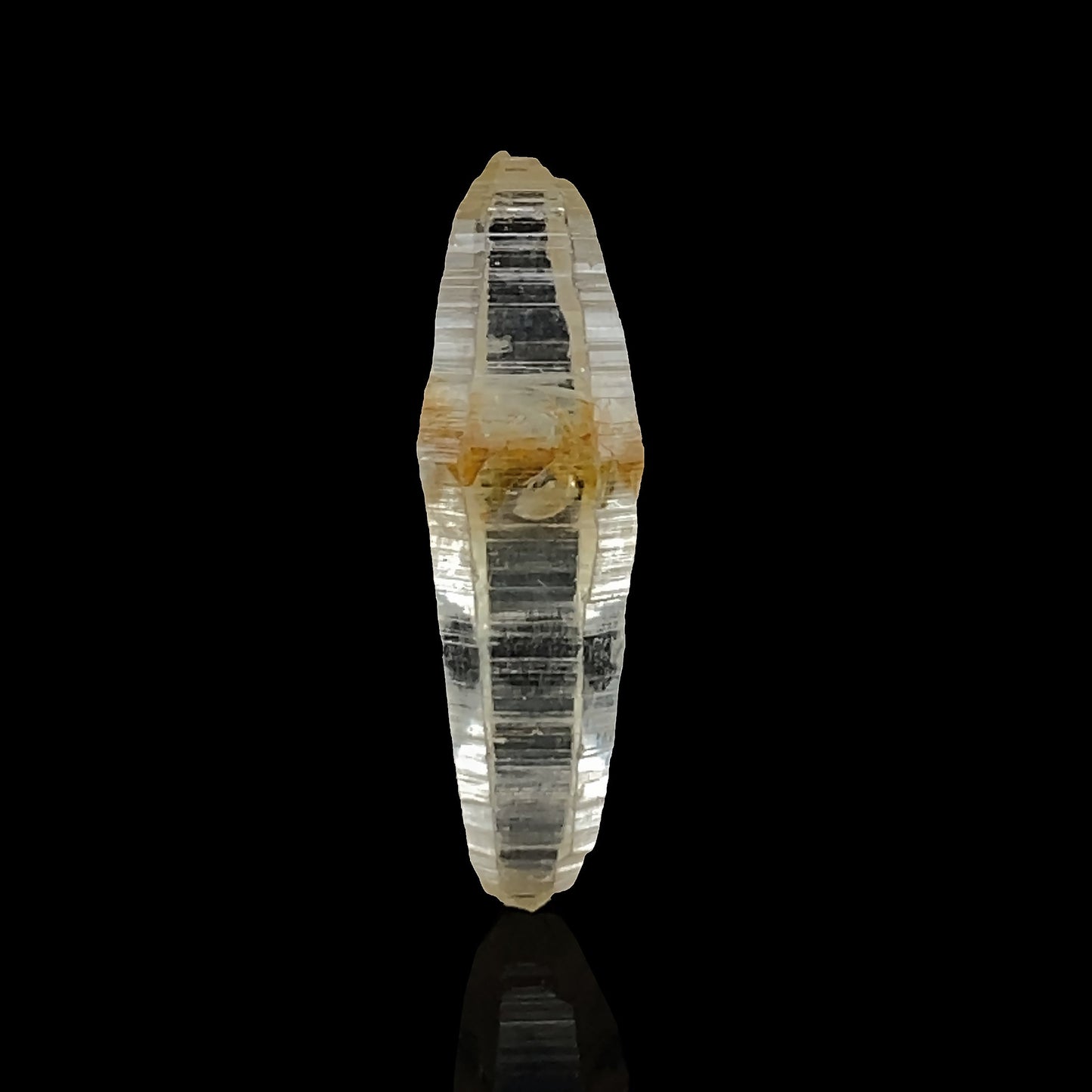 Corundum (var: Sapphire)
(doubly terminated "floater" crystal)