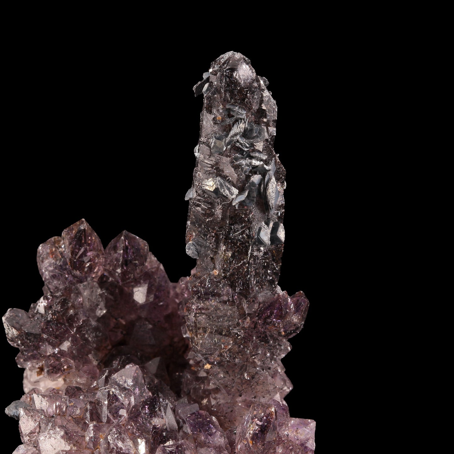 Amethyst with Goethite / Hematite