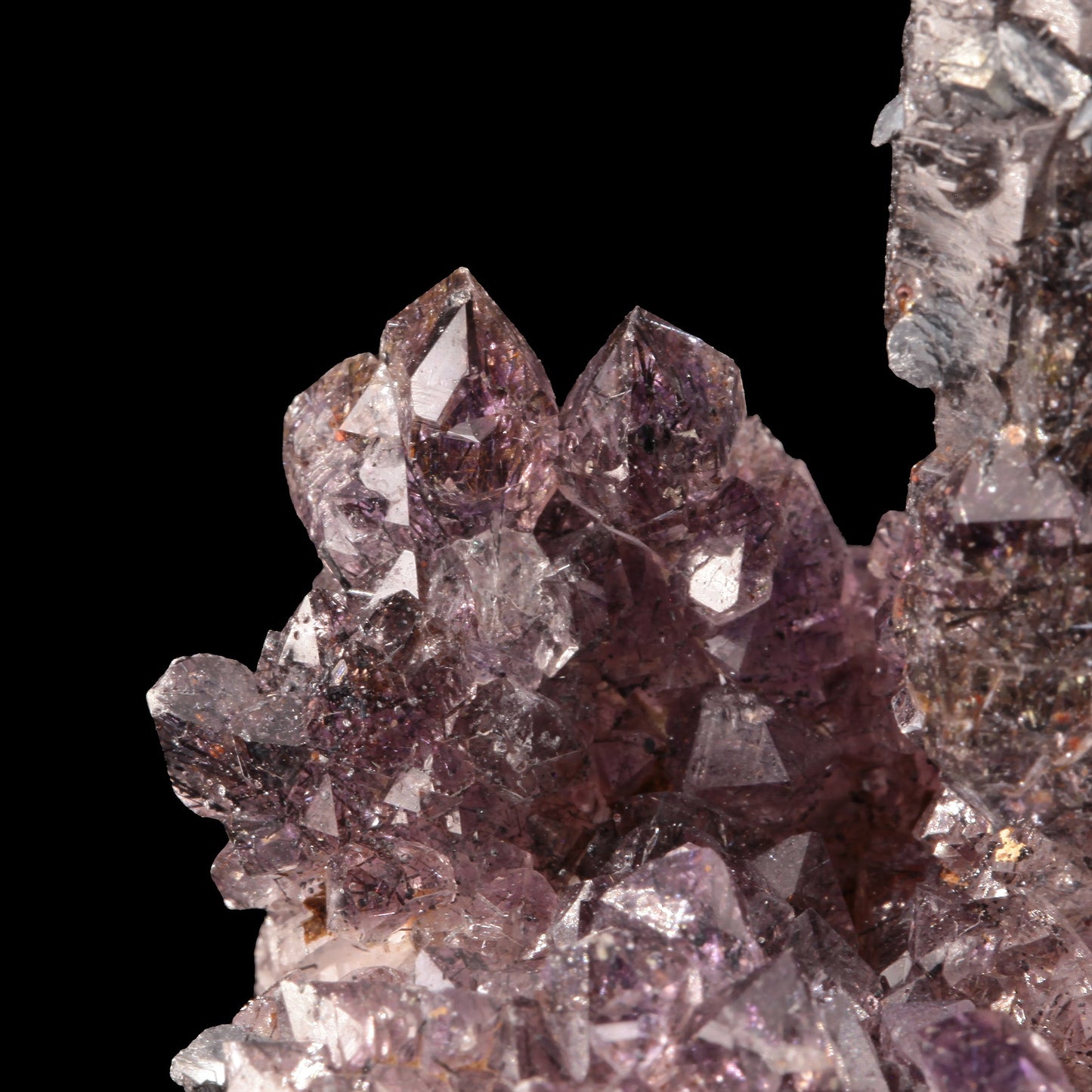 Amethyst with Goethite / Hematite