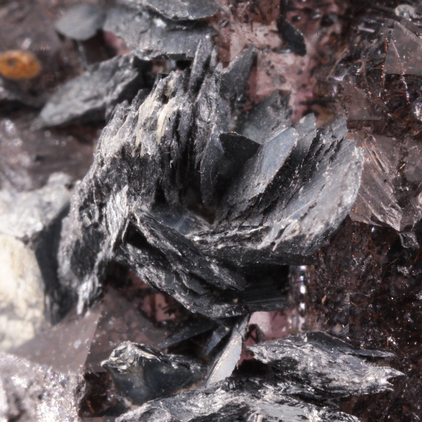 Amethyst with Goethite / Hematite