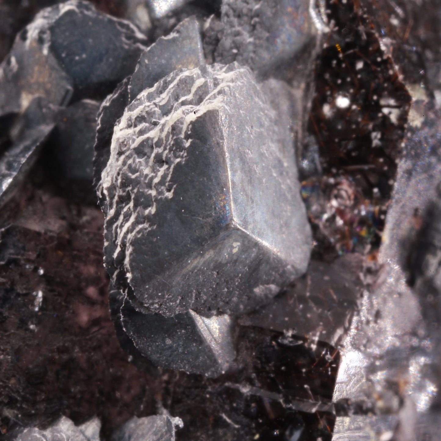 Amethyst with Goethite / Hematite