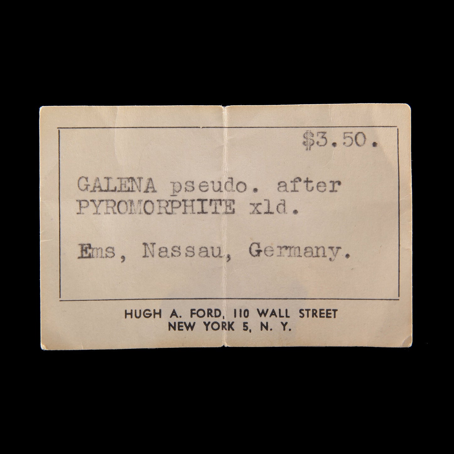 Galena pseudomorph after Pyromorphite
