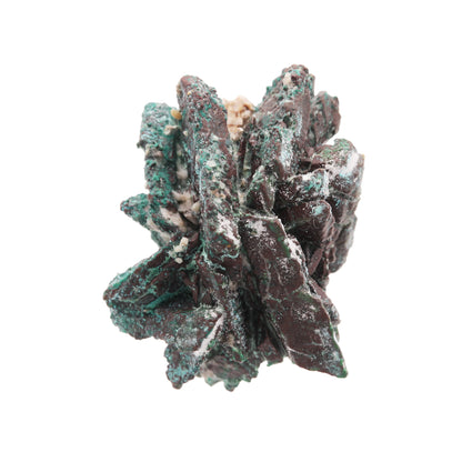 Copper pseudomorph after Azurite 
("Copper Rose") with Malachite