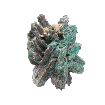 Copper pseudomorph after Azurite 
("Copper Rose") with Malachite
