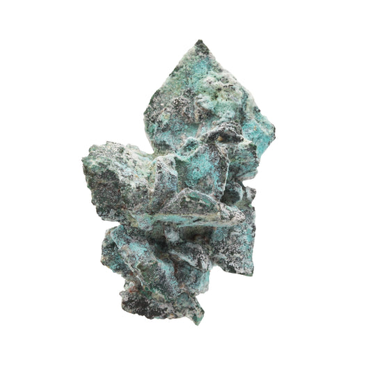 Copper pseudomorph after Azurite 
("Copper Rose") with Malachite