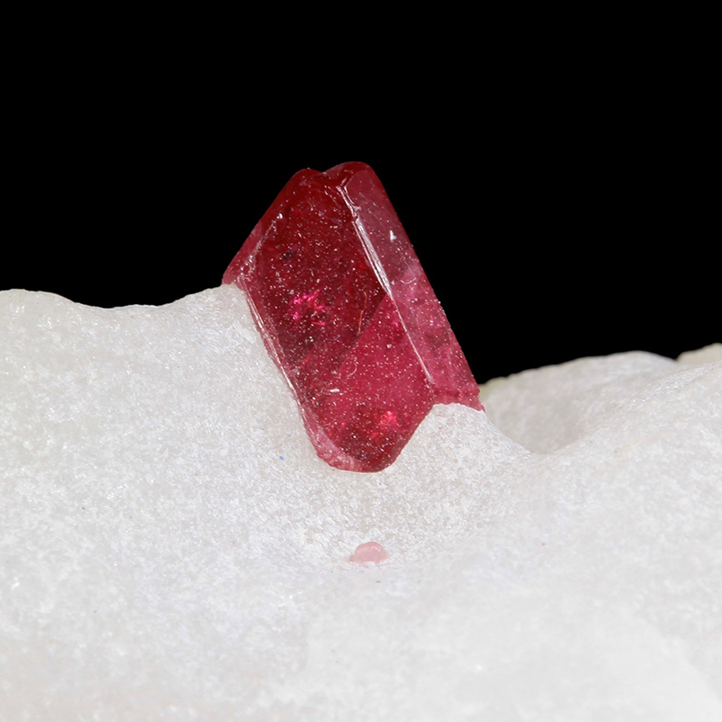 Spinel (Ruby Spinel) twin on matrix