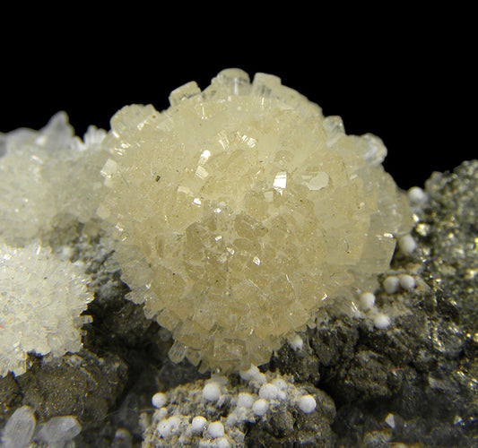 Wavellite with Stannite and Augelite