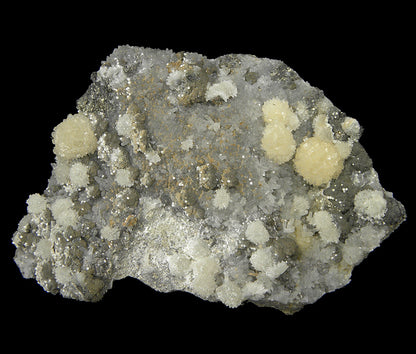 Wavellite with Stannite and Augelite