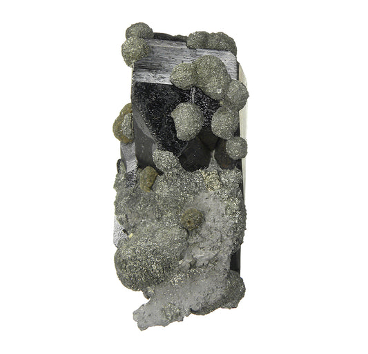 Ferberite with Marcasite and Arsenopyrite