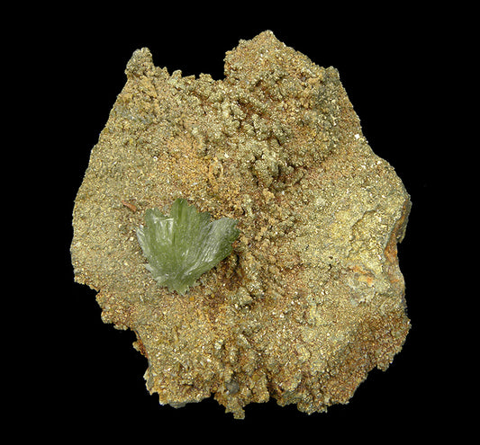 Ludlamite on Pyrite