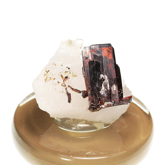 Brookite on Quartz