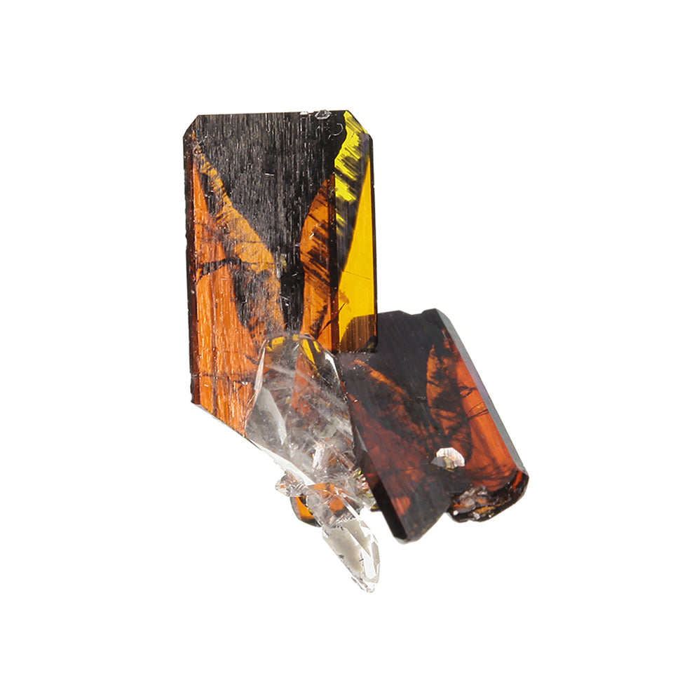 Brookite with Quartz (