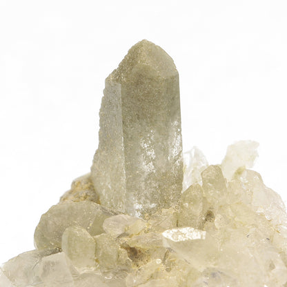 Brookite with "Faden" Quartz