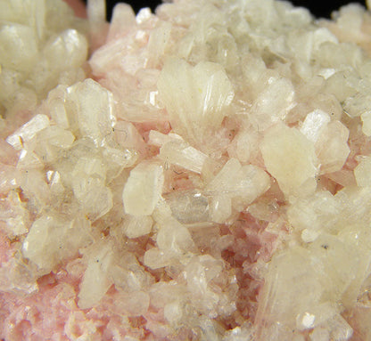 Rhodochrosite with Stilbite(!) & Chalcopyrite