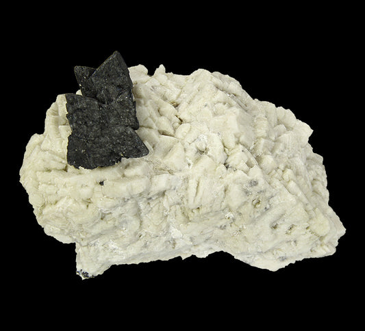 Hematite pseudomorph after Siderite on Microcline with Fluorite
