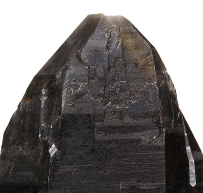 Quartz (var: Smoky) with Goethite