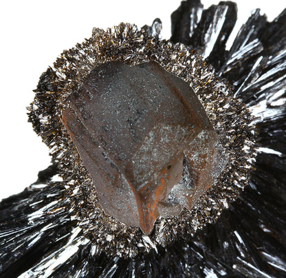Goethite on a “cast” after Quartz