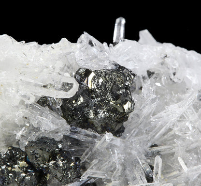Tetrahedrite and Galena on Quartz