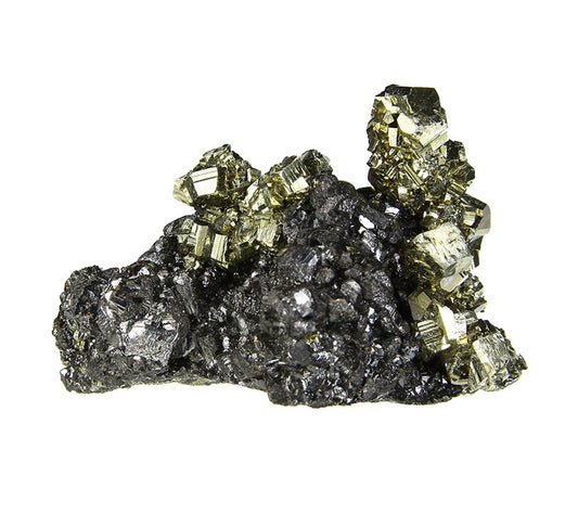 Pyrite on Sphalerite