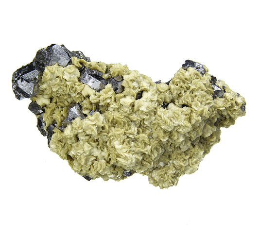 Siderite on Galena