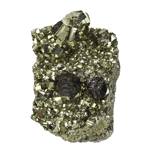 Sphalerite on Pyrite