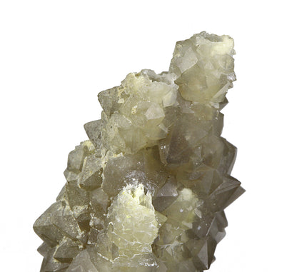 Chalcedony on Smoky Quartz “casts” after Laumontite