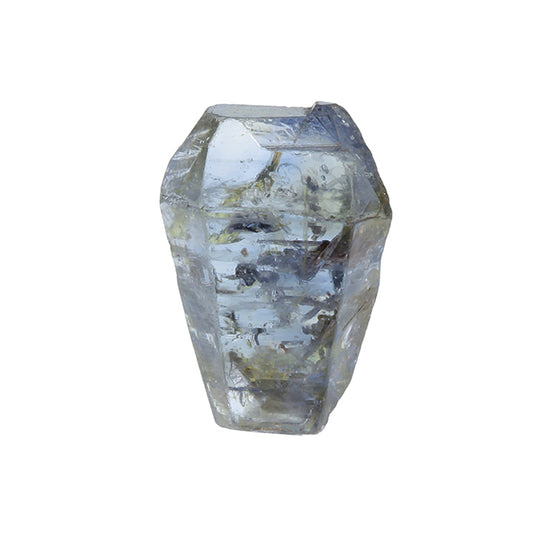 Corundum (var: Sapphire) 
(Doubly terminated “floater”)