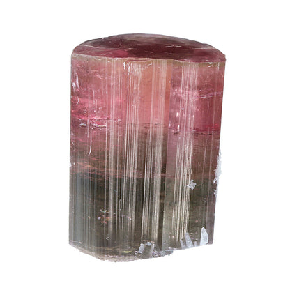 Tourmaline with Stilbite  
(Doubly terminated)