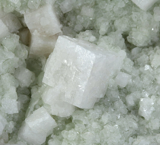 Chabazite on Prehnite
