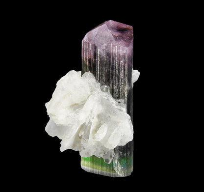 Tourmaline with Albite
(doubly terminated)