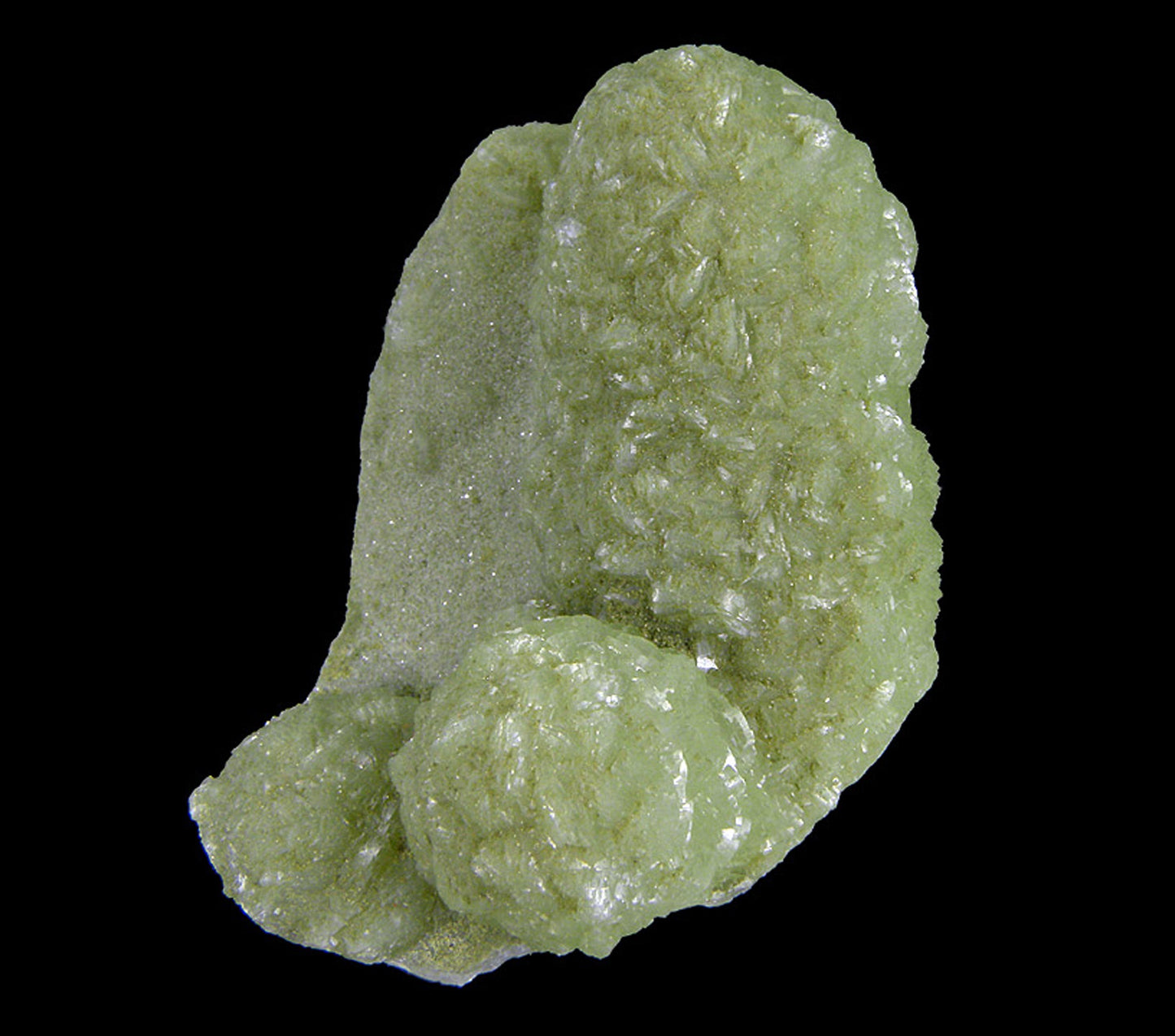 Prehnite finger cast after Anhydrite