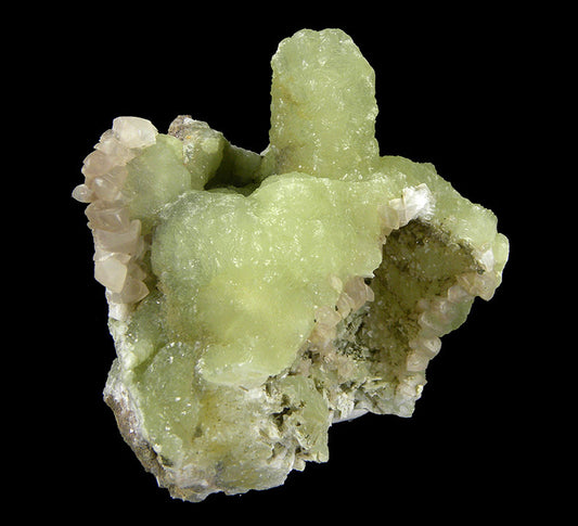 Prehnite finger cast after Anhydrite with Calcite