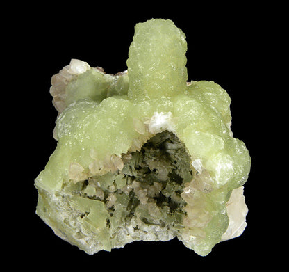 Prehnite finger cast after Anhydrite with Calcite