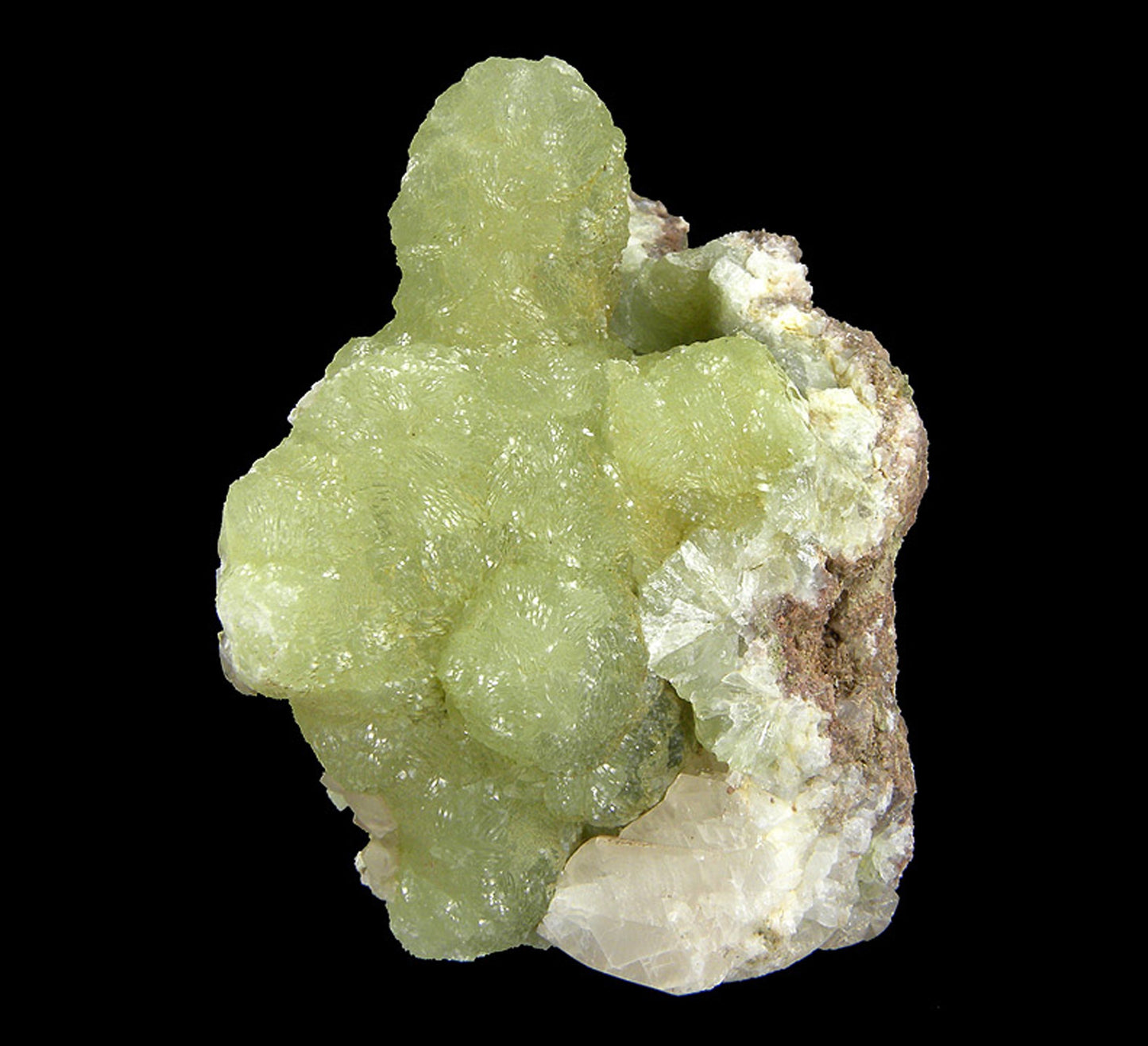 Prehnite finger cast after Anhydrite with Calcite
