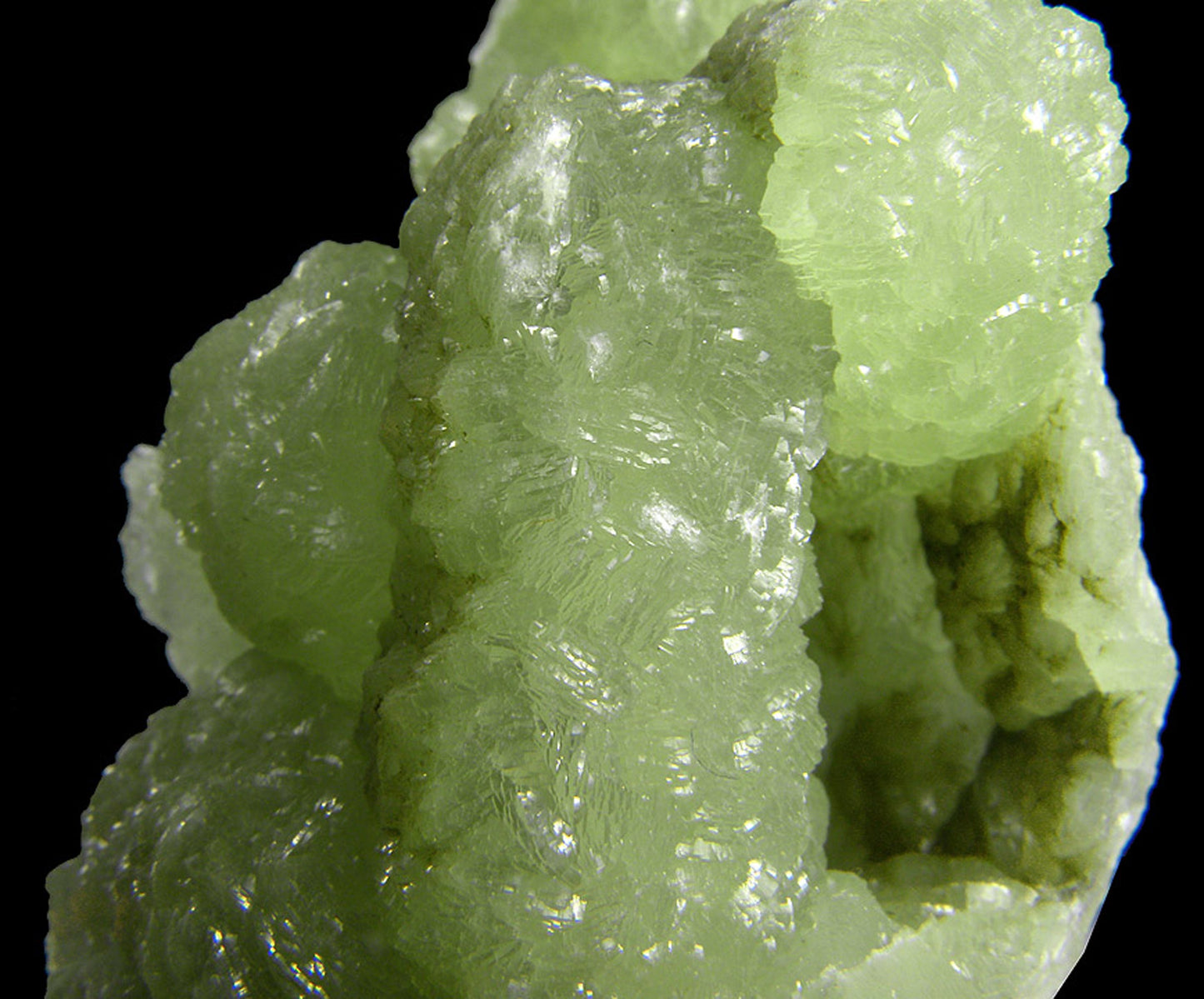 Prehnite finger cast after Anhydrite