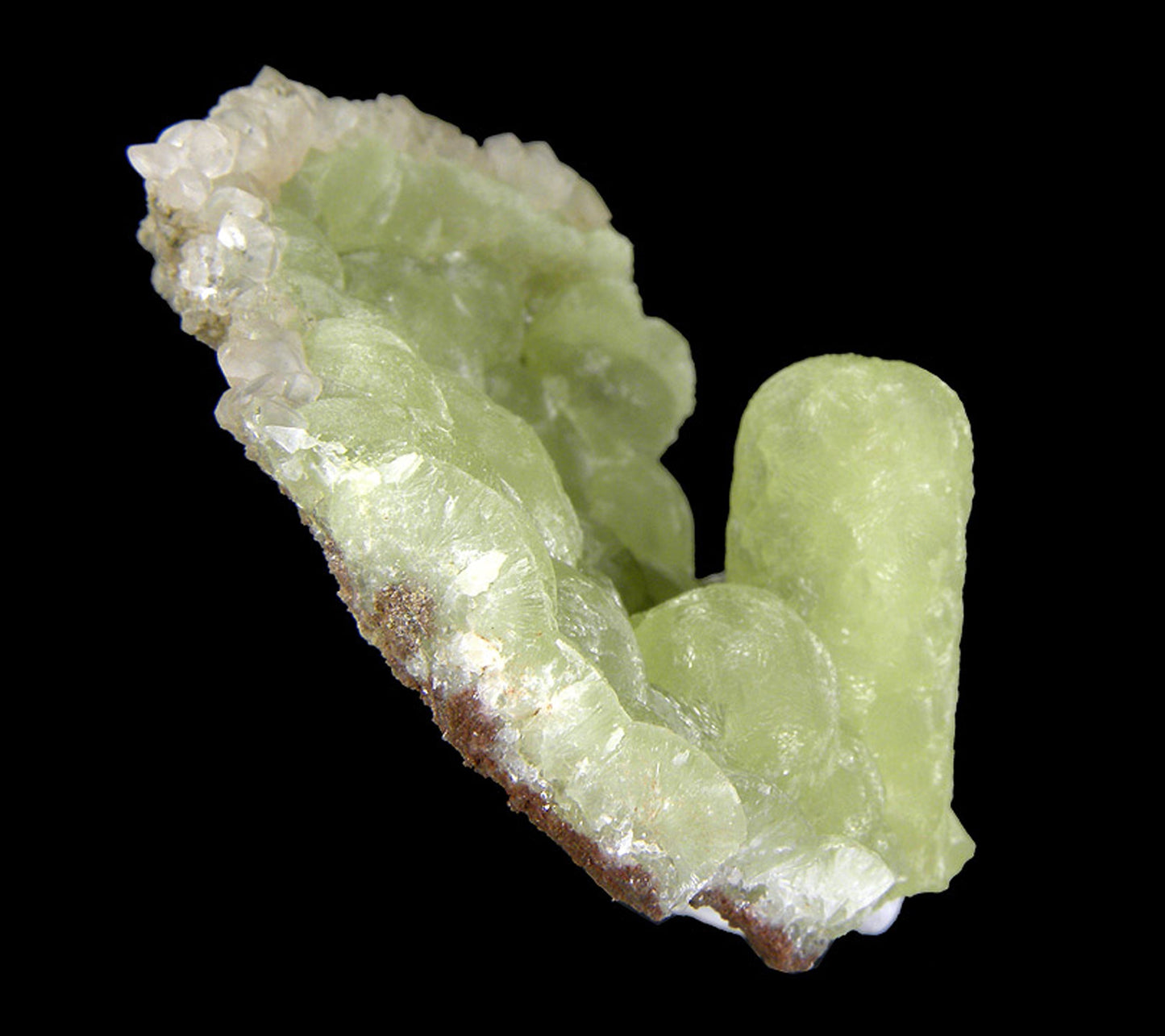 Prehnite finger cast after Anhydrite with Calcite