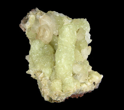 Prehnite finger cast after Anhydrite with Calcite
