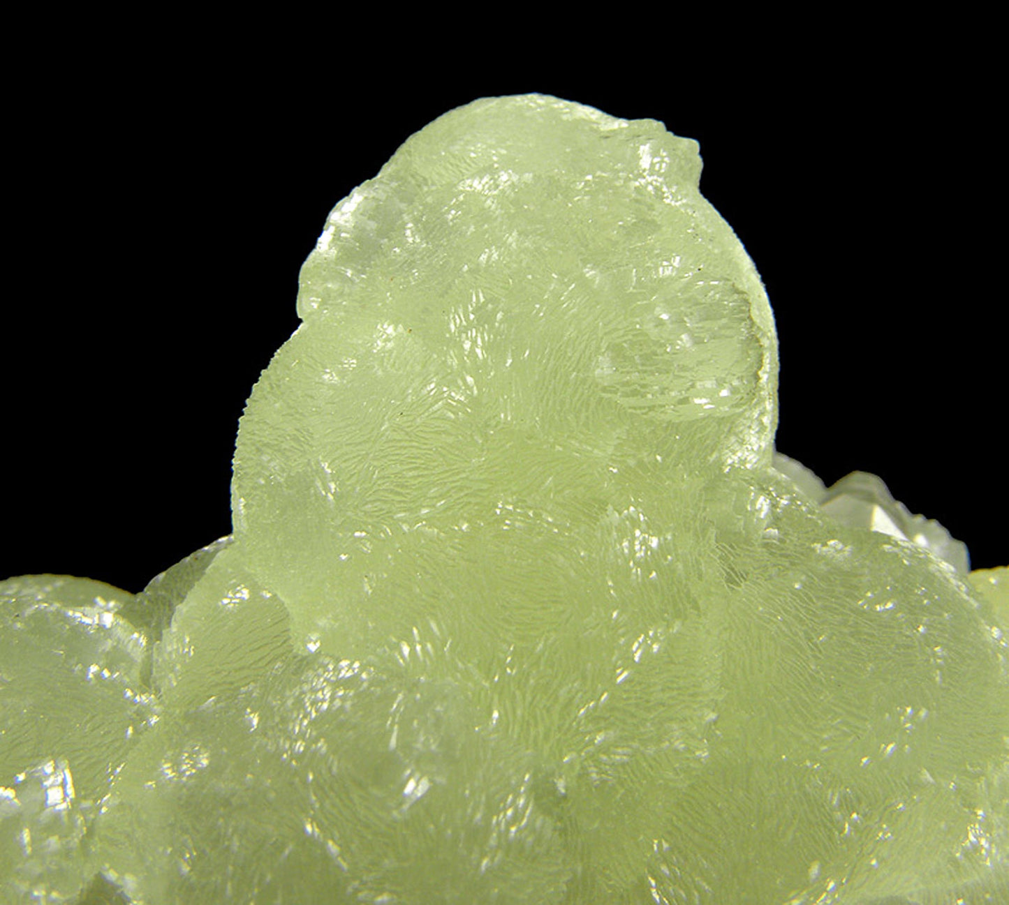 Prehnite finger cast after Anhydrite with Calcite