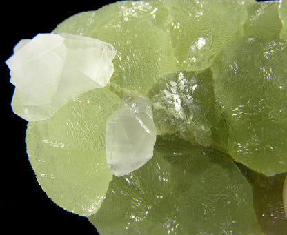 Prehnite finger cast after Anhydrite with Calcite
