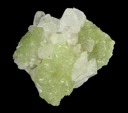 Prehnite casts after Anhydrite with Calcite