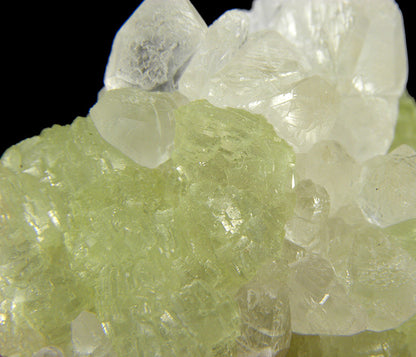 Prehnite casts after Anhydrite with Calcite